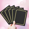 image:imageGolden State Art Pack of 50 Photo Folders for 4x6 or 5x7 Pictures  AcidFree CardboardPaper Frames Great Portraits Special Events Graduations WeddingsBlack with Gold LiningBlack With Gold Lining