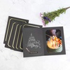 image:imageGolden State Art Pack of 50 Photo Folders for 4x6 or 5x7 Pictures  AcidFree CardboardPaper Frames Great Portraits Special Events Graduations WeddingsBlack with Gold LiningBlack With Gold Lining