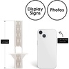 image:imageGolden State Art White Cardboard Easel Back Double Wing 5 Inch 50 Pack  Self Stick Stand Archival Quality AcidFree Display Signs Pictures Brochures Posters Photographs and DocumentWhite
