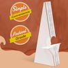 image:imageGolden State Art White Cardboard Easel Back Double Wing 5 Inch 50 Pack  Self Stick Stand Archival Quality AcidFree Display Signs Pictures Brochures Posters Photographs and DocumentWhite
