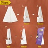 image:imageGolden State Art White Cardboard Easel Back Double Wing 5 Inch 50 Pack  Self Stick Stand Archival Quality AcidFree Display Signs Pictures Brochures Posters Photographs and DocumentWhite