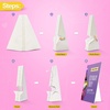 image:imageLineco Adhesive Easel Backs 7 Inch White 25 Pack  Double Wing Self Stick Cardboard Stand for Signs Crafts Pictures Poster and Art Made in USAWhite