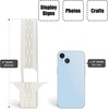 image:imageLineco Adhesive Easel Backs 7 Inch White 25 Pack  Double Wing Self Stick Cardboard Stand for Signs Crafts Pictures Poster and Art Made in USAWhite