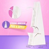 image:imageLineco Adhesive Easel Backs 7 Inch White 25 Pack  Double Wing Self Stick Cardboard Stand for Signs Crafts Pictures Poster and Art Made in USAWhite