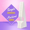 image:imageLineco Adhesive Easel Backs 7 Inch White 25 Pack  Double Wing Self Stick Cardboard Stand for Signs Crafts Pictures Poster and Art Made in USAWhite
