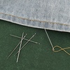 image:imageLineco Bookbinding Stainless Steel Needles 1 Pack Each Package of 5  Ideally for Thread Sewing Binding and Repairing Papers Craft Projects Slightly Blunt Point to Reduce SnaggingSet of 1