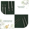 image:imageLineco Bookbinding Stainless Steel Needles 1 Pack Each Package of 5  Ideally for Thread Sewing Binding and Repairing Papers Craft Projects Slightly Blunt Point to Reduce SnaggingSet of 1