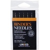 image:imageLineco Bookbinding Stainless Steel Needles 1 Pack Each Package of 5  Ideally for Thread Sewing Binding and Repairing Papers Craft Projects Slightly Blunt Point to Reduce SnaggingSet of 1