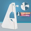 image:imageLineco Cardboard Easel Backs Self Stick Stand 12 Inch White 25 Pack  Single Wing Acid Free Display Signs Canvas Photographs Brochures Posters Artwork and Crafts Made in USAClassic White