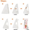 image:imageLineco Cardboard Easel Backs Self Stick Stand 12 Inch White 25 Pack  Single Wing Acid Free Display Signs Canvas Photographs Brochures Posters Artwork and Crafts Made in USAWhite