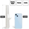 image:imageLineco Cardboard Easel Backs Self Stick Stand 12 Inch White 25 Pack  Single Wing Acid Free Display Signs Canvas Photographs Brochures Posters Artwork and Crafts Made in USAWhite