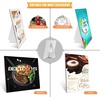 image:imageLineco Cardboard Easel Backs Self Stick Stand 12 Inch White 25 Pack  Single Wing Acid Free Display Signs Canvas Photographs Brochures Posters Artwork and Crafts Made in USAWhite