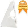 image:imageLineco Cardboard Easel Backs Self Stick Stand 12 Inch White 25 Pack  Single Wing Acid Free Display Signs Canvas Photographs Brochures Posters Artwork and Crafts Made in USAWhite