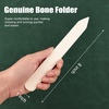 image:imageLineco Genuine Bone Folder Large 8 x 1 Used for Bookbinding  Great for Scoring Folding and Creasing Paper Projects Scrapbooking Cards DIY Ideal for Leather Handmade Crafts8x1