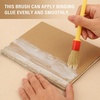 image:imageLineco Glue Brush 12 Inch MetalFree Dense Natural Bristles  Disposable Useful and Easy Application for Bookbinding and Other Paper Documents Even Glue Distribution075 1 Pack