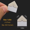 image:imageLineco Ivory 05 Archival Photo Corners 252 PCS  AcidFree Self Adhesive Pressure Sensitive NonYellowing for Scrapbooking DIY Displaying PicturesIvory