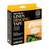 image:imageLineco SelfAdhesive Linen Hinging Tape White 125 Inch x 150 Feet  Neutral pH Acrylic Adhesive AcidFree for Hinging Matboards Mounting Conservation Framing Craft DIY