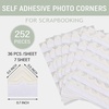 image:imageLineco SelfAdhesive Photo Corners 05 Inch Black 252 PCS  Archival Quality AcidFree Pressure Sensitive Useful for Scrapbooking Mounting on Mat Boards DIYIvory