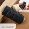 image:imageLineco Waxed Genuine Linen Thread 20 Yards Pack of 3 Spools Natural  Used for Sewing and Bookbinding Hand Stitched Leather Making Craft Booklets Journal DIYBlack