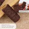 image:imageLineco Waxed Genuine Linen Thread 20 Yards Pack of 3 Spools Natural  Used for Sewing and Bookbinding Hand Stitched Leather Making Craft Booklets Journal DIYBrown