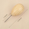 image:imageLineco Wooden Ball Handle Awl ExtraHeavy Duty Thin Point for Sewing  Comfortability and Good Control Used for Bookbinding Crafting Paper Chipboard Leather