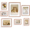 image:imageFrametory Floating Picture Frames Set  Bronze Metal Photo Frames  Real Glass  Display One 11x14 Two 8x10 and Four 5x7 Inch Photos for Home DecorationRose Gold