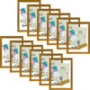 image:imageGolden State Art 11x14 Floating Picture Frame Aluminum Tempered Clear Glass Displays Any Size Photo Up to 11 x 14 for Home or Gallery Decoration Gold 12 PackBronze