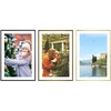 image:imageGolden State Art 13x19 Aluminum Picture Frame 3 Pack Metal Frames with Removable Mat for 11x17 Photos Artwork Prints Wall Mountable Black Bronze Gold