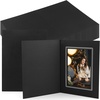 image:imageGolden State Art Pack of 100 4x6 Photo Folders Black with Gold Lining All Occasions  Cardboard Picture Frame Paper Photo Frame Cards GreetingsInvitation Cards Special Events Graduation Christmas WeddingBlack With Silver Lining