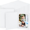 image:imageGolden State Art Pack of 100 4x6 or 5x7 Photo Folders Cardboard Picture Frame Paper Frame Cards GreetingsInvitation Special Events Graduation Christmas WeddingWhitePack of 100