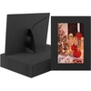 image:imageGolden State Art Pack of 25 4X6 Paper Picture Frames with Easel Photo Frame Cards DIY Cardboard Black Gold LiningBlack