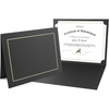 image:imageGolden State Art Pack of 25 85X11 Photo Folders Cardboard Picture Frame Paper Frame Cards Special for Certificate Document Holders Diploma Award HoldersBlack with Gold LiningBlack with gold lining