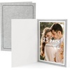 image:imageGolden State Art Pack of 50 5x7 Photo Folders Cardboard Picture Frame Paper Frame Cards GreetingsInvitation Special Events Graduation Christmas Wedding GreyGray