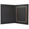 image:imageGolden State Art Pack of 50 5x7 Photo Folders Cardboard Picture Frame Paper Frame Cards GreetingsInvitation Special Events Graduation Christmas Wedding Black with Silver LiningBlackGold Lining