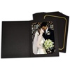 image:imageGolden State Art Pack of 50 Photo Folders for 4x6 or 5x7 Pictures  AcidFree CardboardPaper Frames Great Portraits Special Events Graduations WeddingsBlack with Gold LiningBlack With Gold Lining