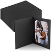 image:imageGolden State Art Pack of 50 Photo Folders for 4x6 or 5x7 Pictures  AcidFree CardboardPaper Frames Great Portraits Special Events Graduations WeddingsBlack with Gold LiningBlack