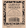 image:imageLineco 25 Curved Sewing Needles Pack of 3  Ideal for Bookbinding Thread Sewing Leather and Repairing Paper Coptic Stitch