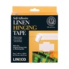image:imageLineco SelfAdhesive Linen Hinging Tape White 125 Inch x 150 Feet  Neutral pH Acrylic Adhesive AcidFree for Hinging Matboards Mounting Conservation Framing Craft DIY