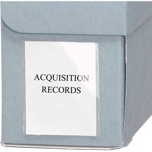 image:imageLineco AcidFree SelfAdhesive Label Holder with Insert 2x3 Pack of 12  Archival Polyester Material Pressure Sensitive and Reusable Used for Adhesive Photos Prints Tags to Boxes2 x 3