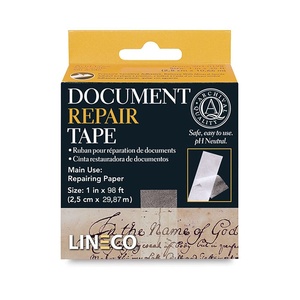 image:imageLineco Archival Document Repair Tape 1 Inch x 98 Feet Pack of 1  AcidFree Translucent for Repairing Paper Maps Ephemera Photos Print and ArtworkSet of 1