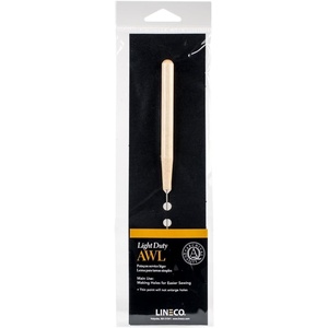image:imageLineco Light Duty Fine Point Wooden Handle Scratch Awl Tool 575 Inch  Used for Bookbinding Punching Leather Hole Sewing and Repairing Craft