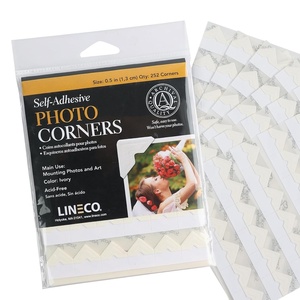 image:imageLineco SelfAdhesive Photo Corners 05 Inch Black 252 PCS  Archival Quality AcidFree Pressure Sensitive Useful for Scrapbooking Mounting on Mat Boards DIYIvory