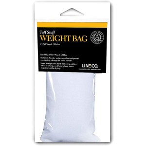 image:imageLineco Tuff Stuff Heavyduty Weight Bags 15 Pounds White  Made of Micrograin Steel Pellets Used for Holding Artworks Photos Documents Glued Items in PositionWhite