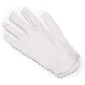 image:imageLineco White Gloves SizeMedium PHA Fiber Light Weight Cotton Glove LintFree Reusable and Comfortable Pack of 12