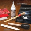 image:imageBooks by Hand Archival PVA Glue Repairing Kit  Used for Bookbinding Scrapbooking Journaling Craft Making Includes Adhesive Foam Brush Bone Folder Container