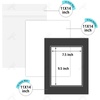image:imageGolden State Art 10 Pack 11x14 Double Mats for 8x10 PicturesBackingBags  Double Picture Mats with White Core Bevel Cut 75x95 Opening for 8x10 PhotosBlackWhiteClear