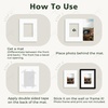 image:imageGolden State Art 10 Pack 12x16 White Picture Mat for 9x12 Photos  With 85x115 Opening for 9x12 Photos White Core Bevel Edge PreCut Acid Free 4ply Thick Framing MatsWhite5 Pack