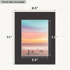 image:imageGolden State Art 10 Pack 12x16 White Picture Mat for 9x12 Photos  With 85x115 Opening for 9x12 Photos White Core Bevel Edge PreCut Acid Free 4ply Thick Framing MatsBlack10 Pack