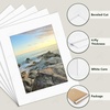image:imageGolden State Art 10 Pack 12x16 White Picture Mat for 9x12 Photos  With 85x115 Opening for 9x12 Photos White Core Bevel Edge PreCut Acid Free 4ply Thick Framing MatsWhite5 Pack