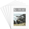 image:imageGolden State Art 10 Pack 12x16 White Picture Mat for 9x12 Photos  With 85x115 Opening for 9x12 Photos White Core Bevel Edge PreCut Acid Free 4ply Thick Framing MatsWhite5 Pack